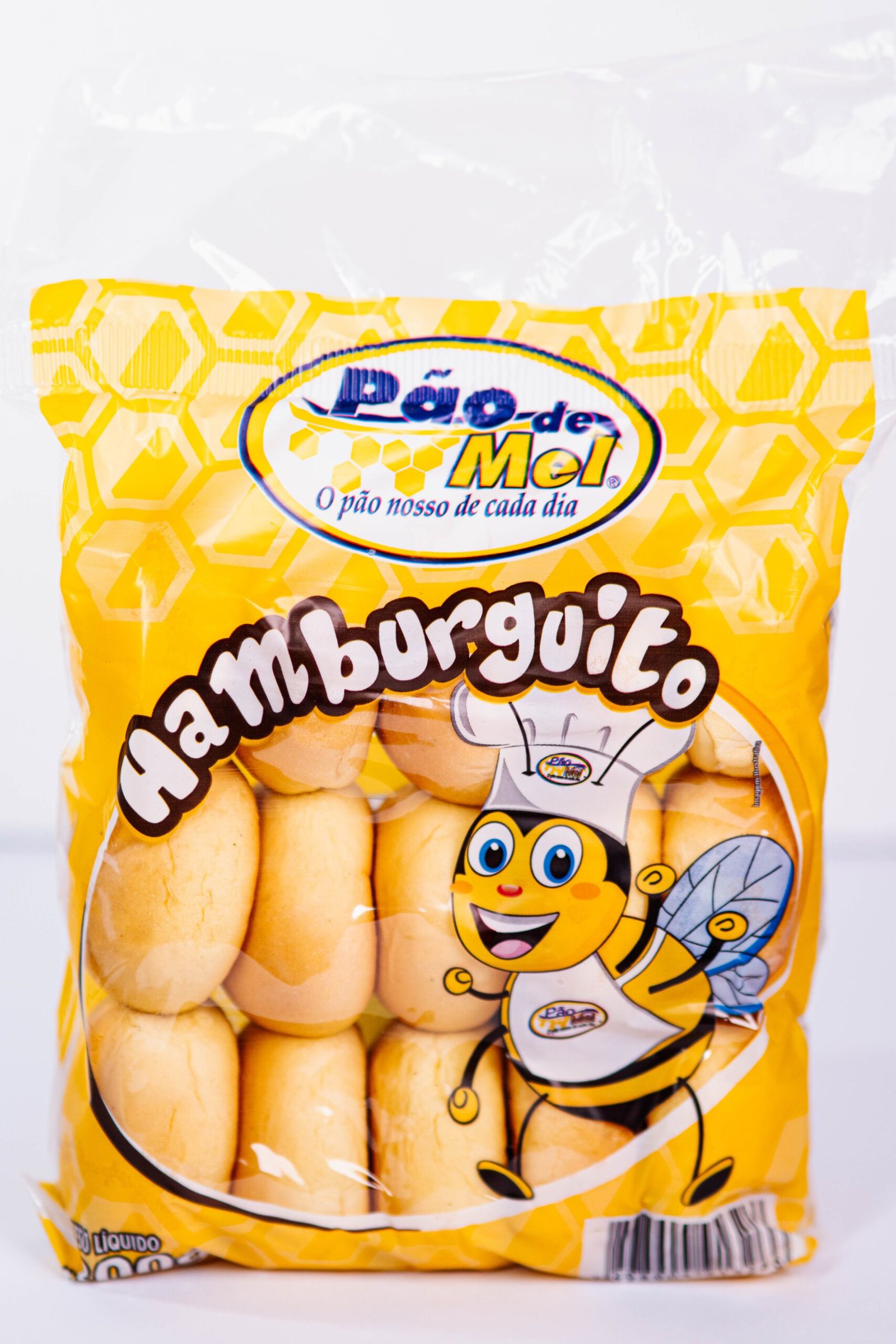 Mini pão tipo hamburguinho Pão e Mel para festas