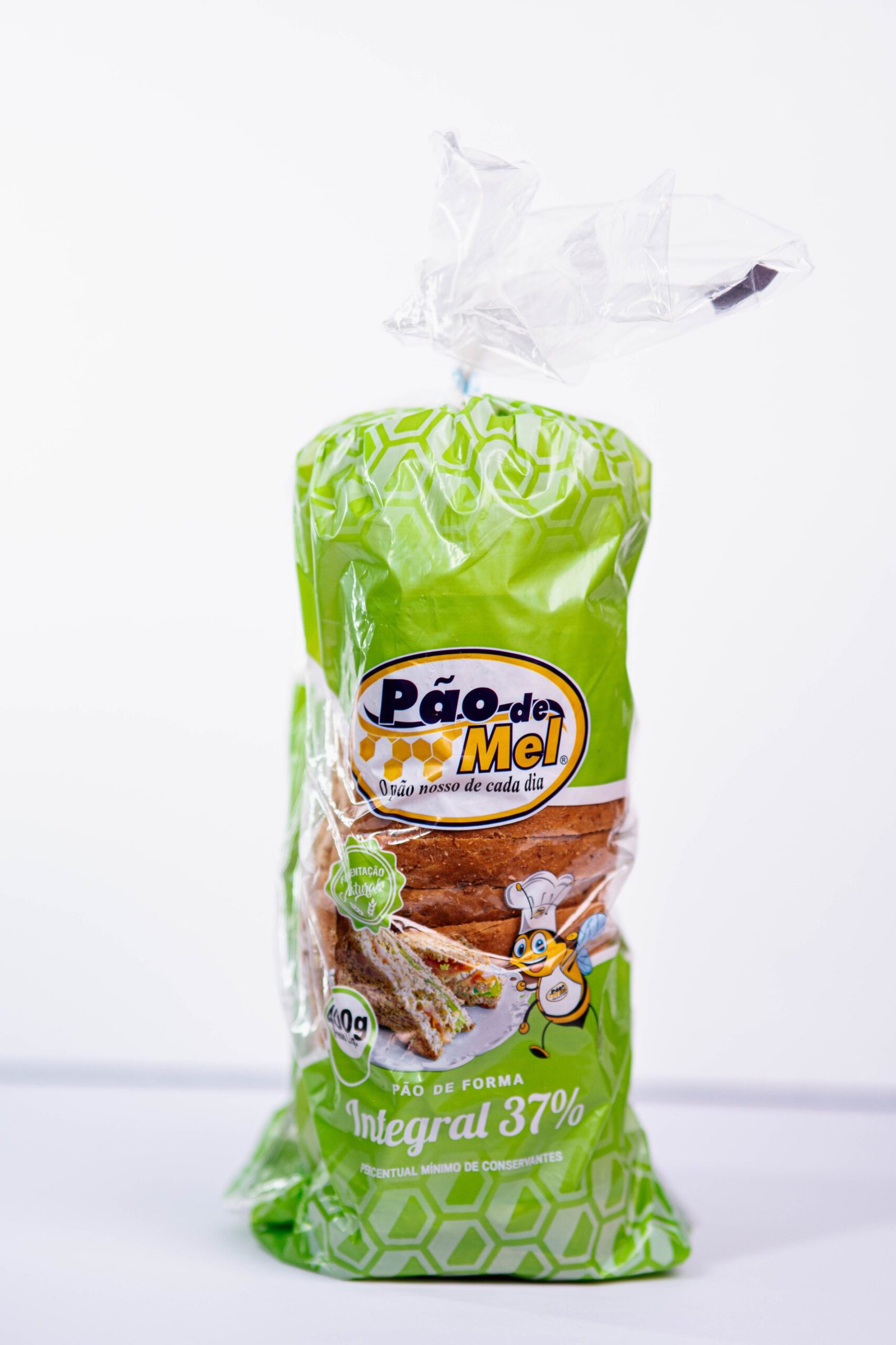 Pacote pão de forma integral 37% Pão e Mel Petrolina