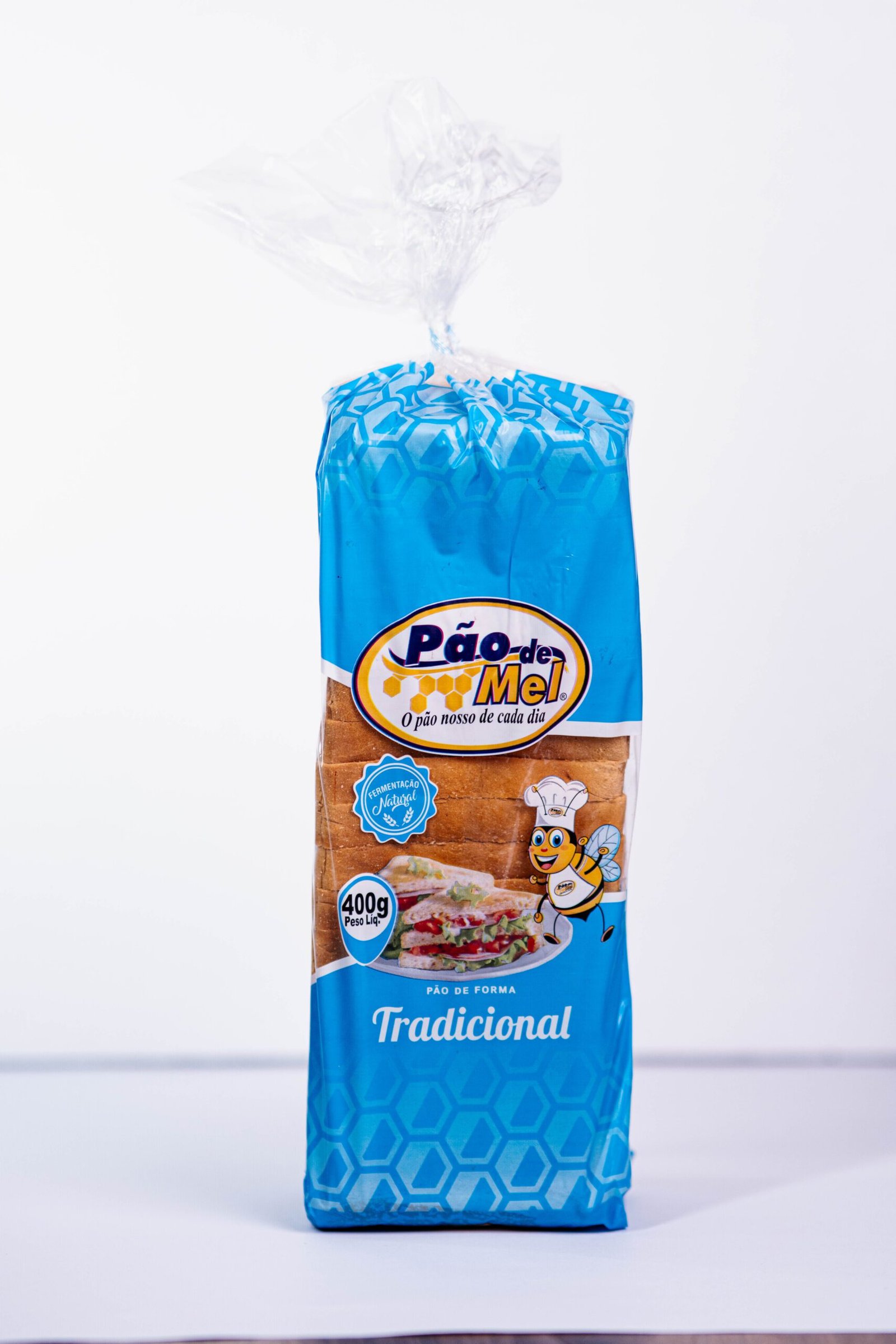 Pacote pão de forma tradicional 400g Pão e Mel Petrolina