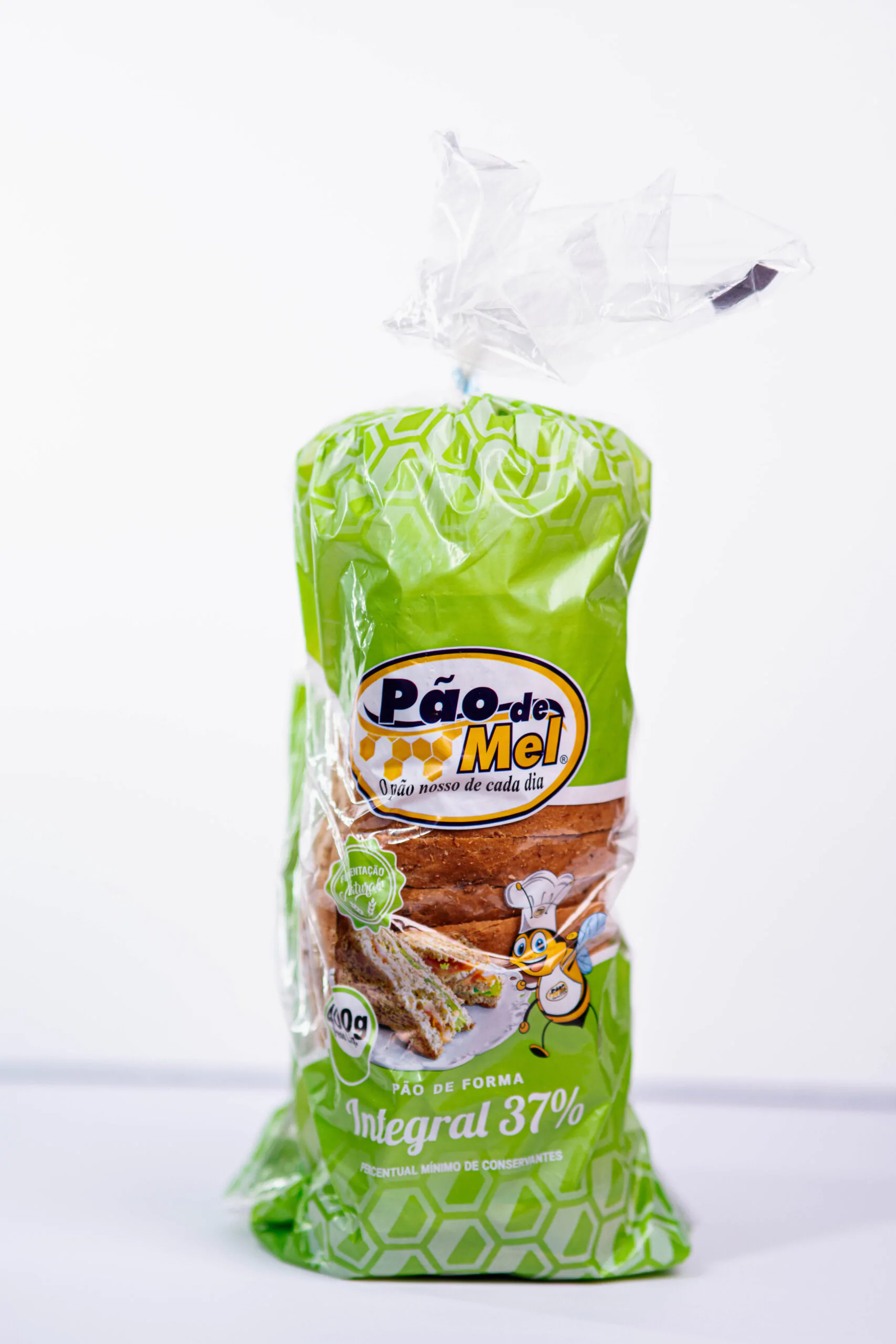 Pacote pão de forma integral 37% Pão e Mel Petrolina