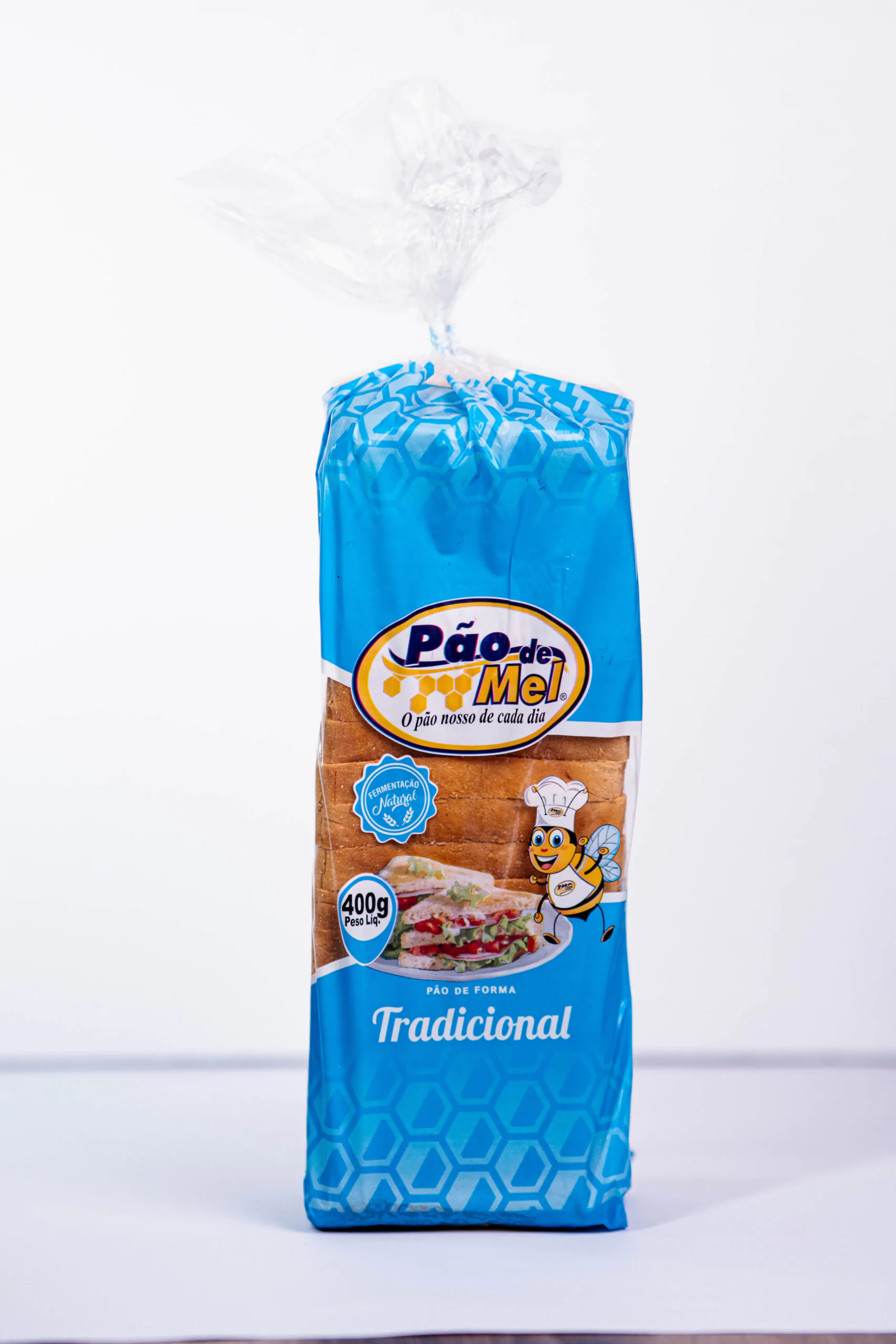 Pacote pão de forma tradicional 400g Pão e Mel Petrolina